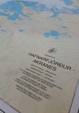 Sjókort nr. 365 Hafnarfjörður- Akranes