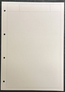 Teikniblokk/skýrslublokk A4 ómerkt